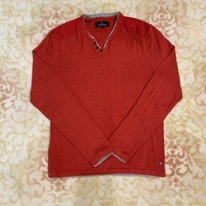 Orange Buffalo David Bitton Sweater